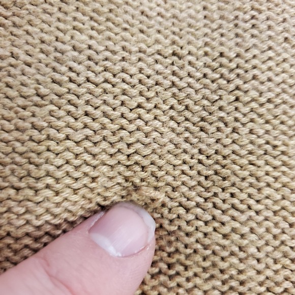 Gap Womens Cable Knit Cotton Sweater Size S Tan Old Money Academia Preppy Layers - Picture 10 of 12